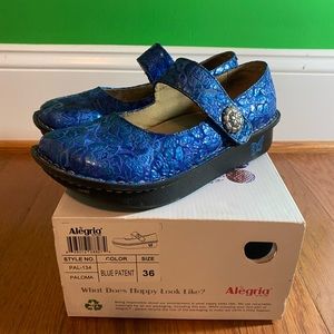 Blue Patent Paloma Alegria